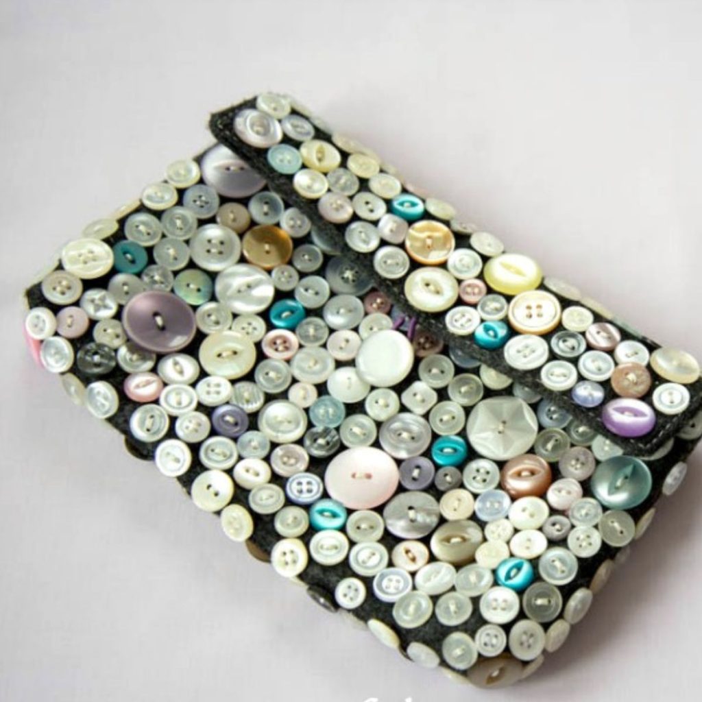 Button Clutch Bag