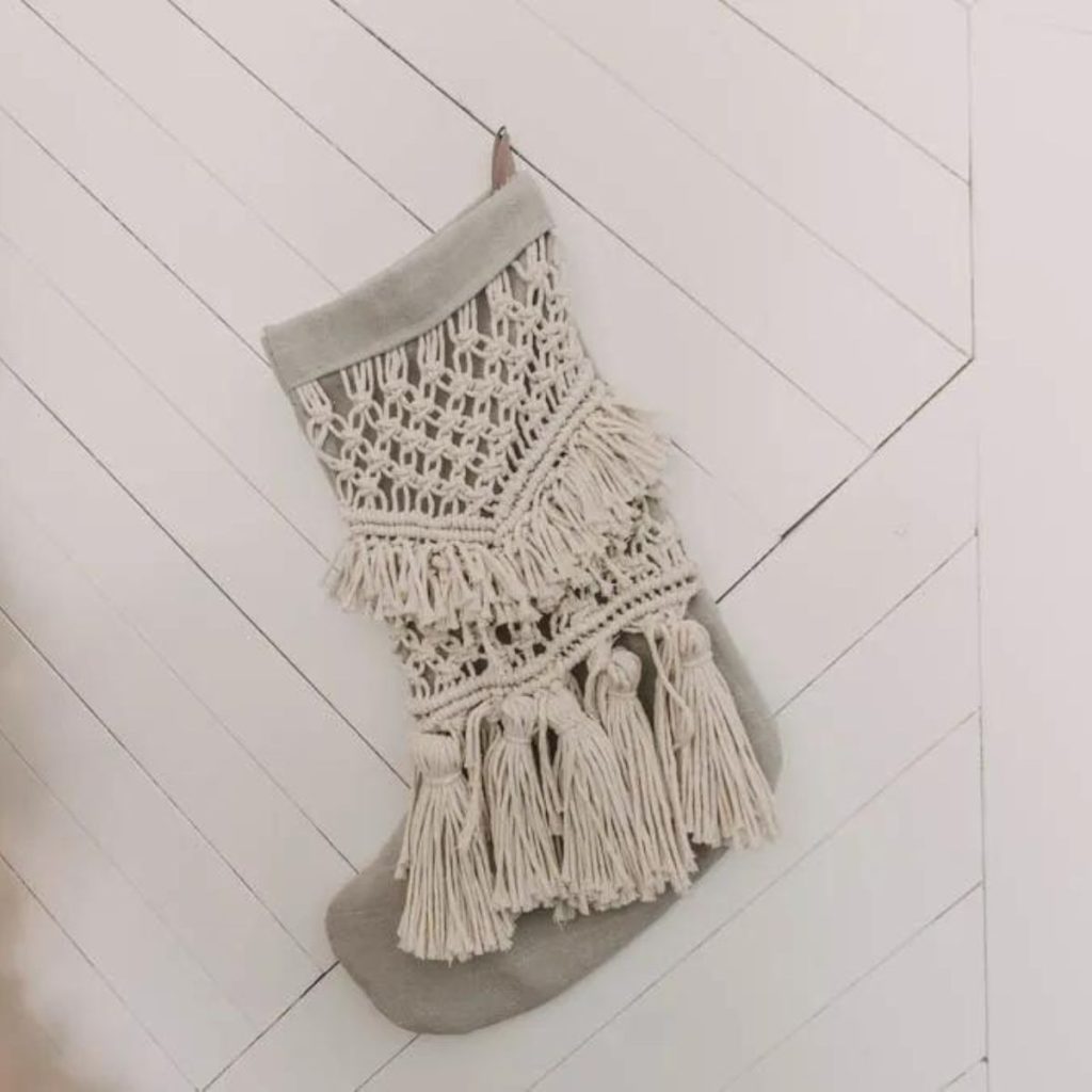 Macrame Stocking