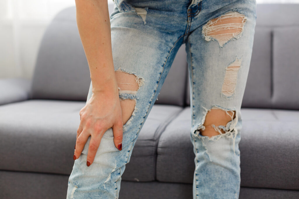jeans with holes in it
