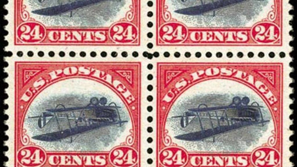 Jenny Plate Block (1918)