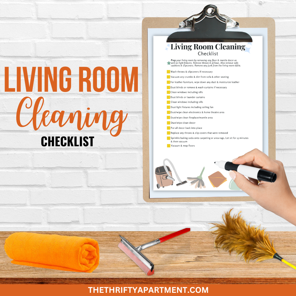 Living Room Cleaning Checklist