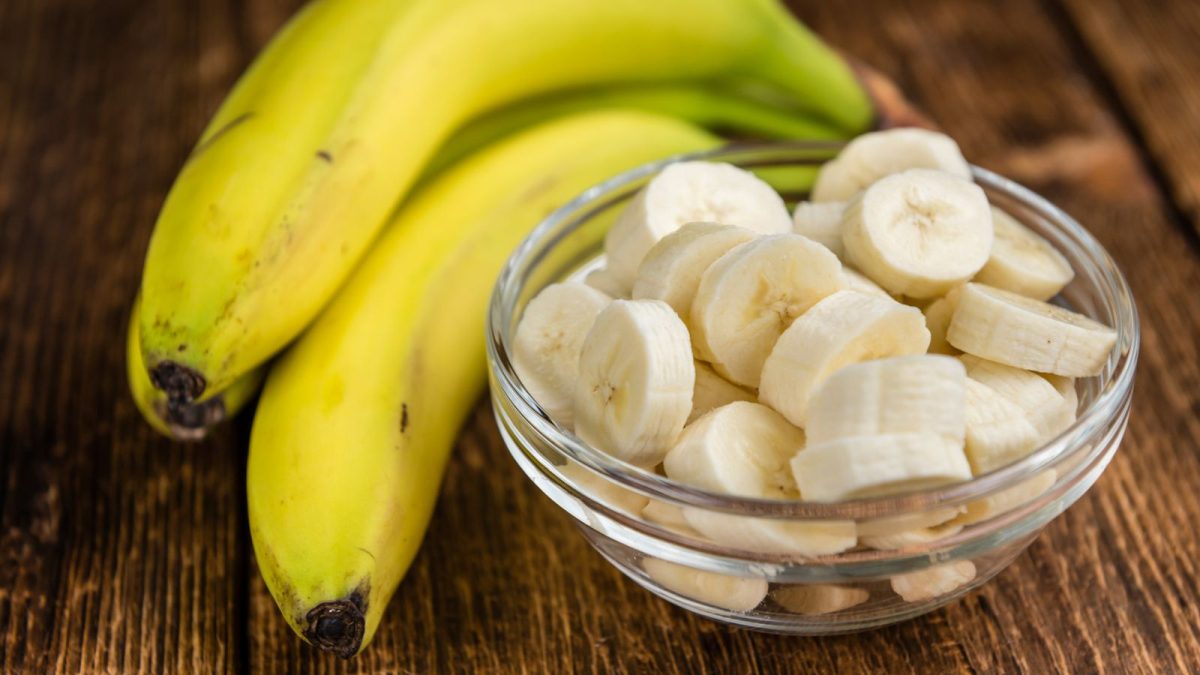 bananas on an old wooden table