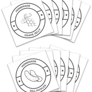 modern canning labels