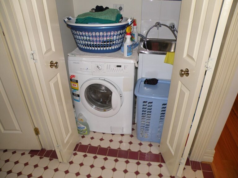 washer in laundry room