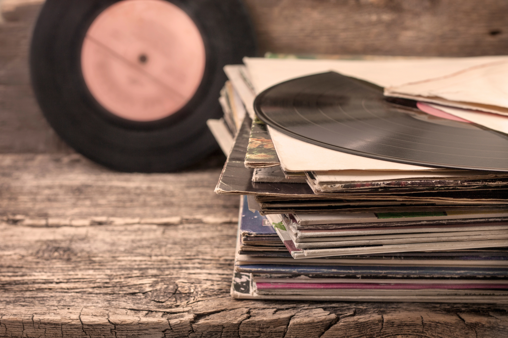 old vinyl records