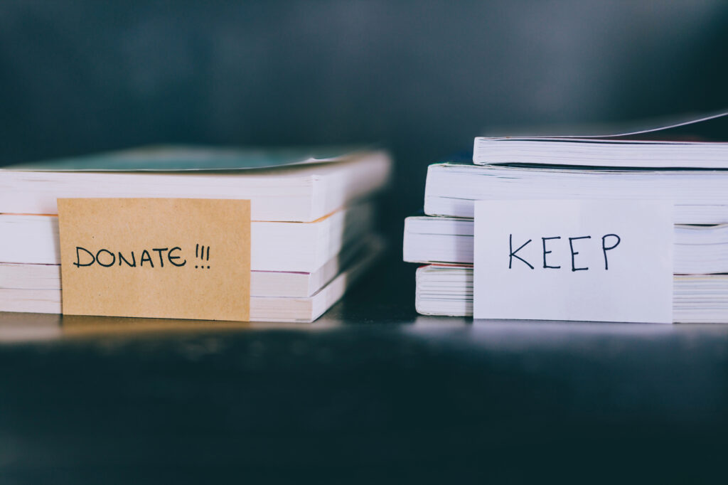 books to keep or donate