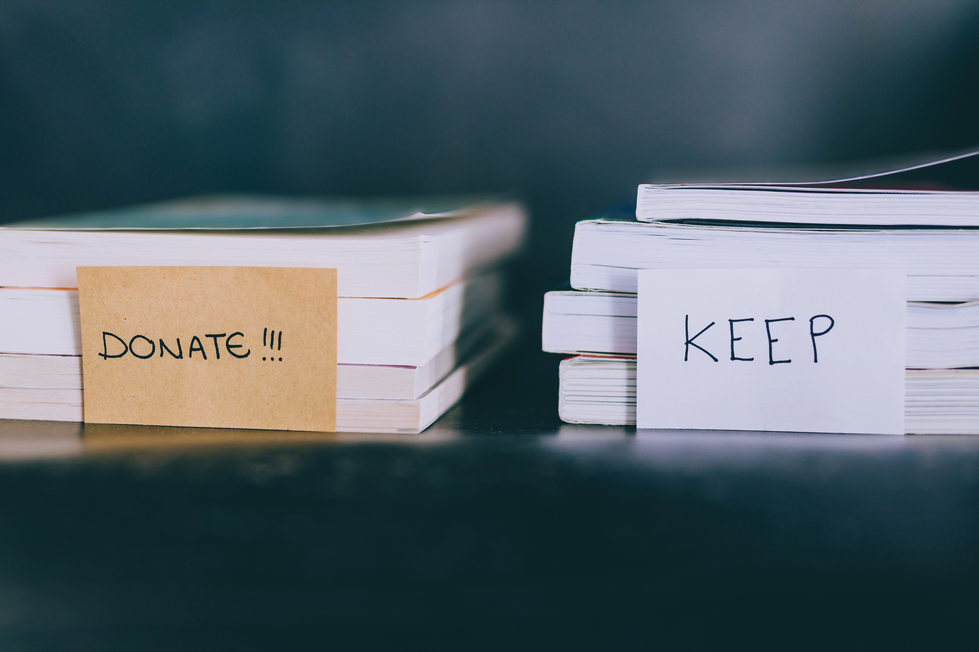 books to keep or donate