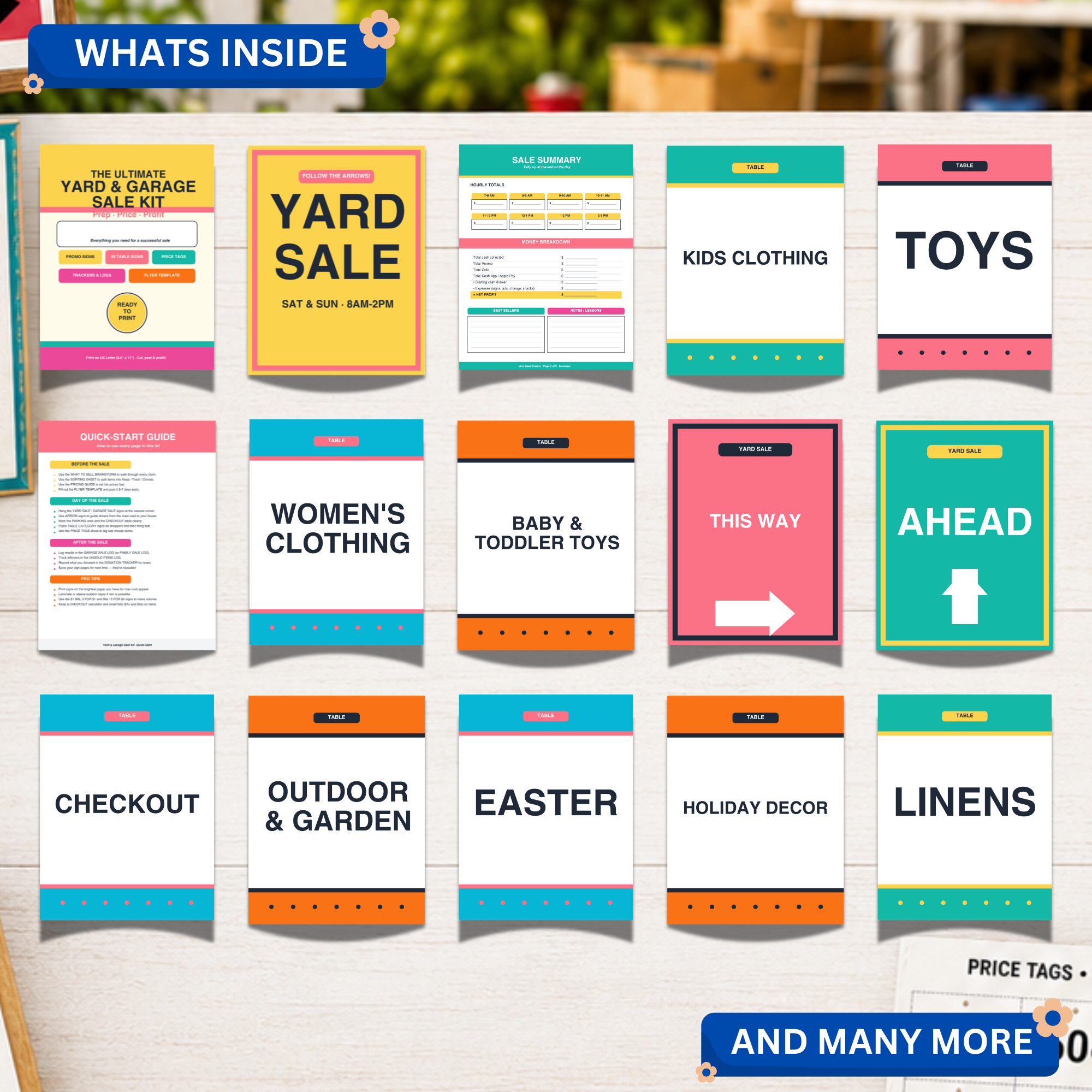 Ultimate Yard & Garage Sale Kit Printable Bundle - The Thrifty Apartment