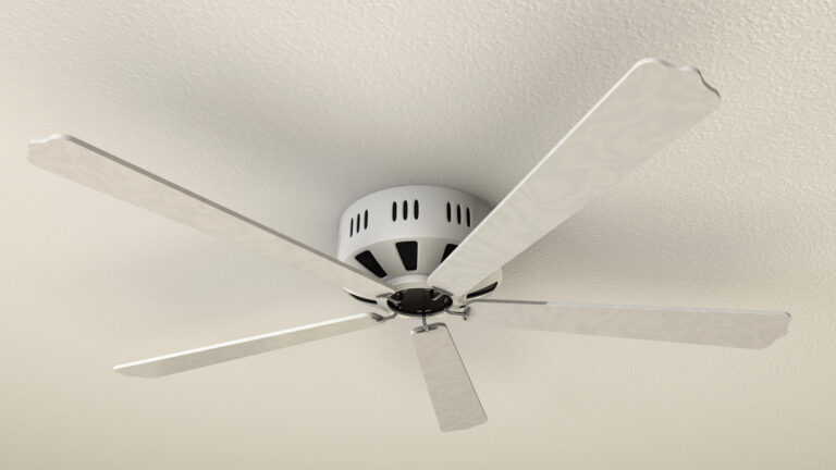 cleaning dusty ceiling fans