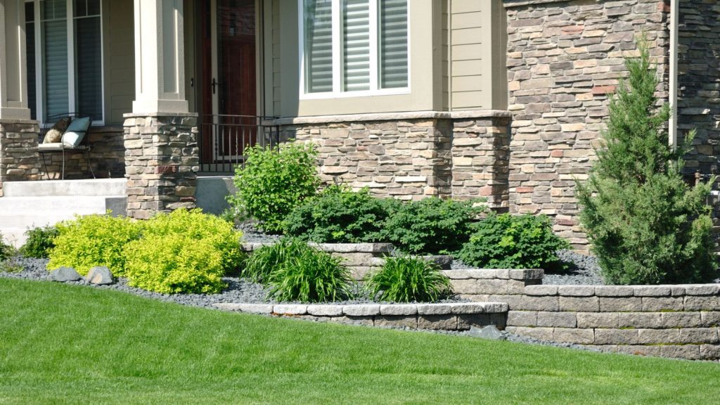 Landscaping and Retaining Wall