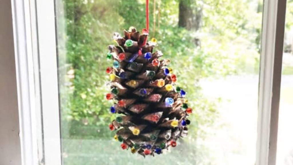 pine cone sun catcher