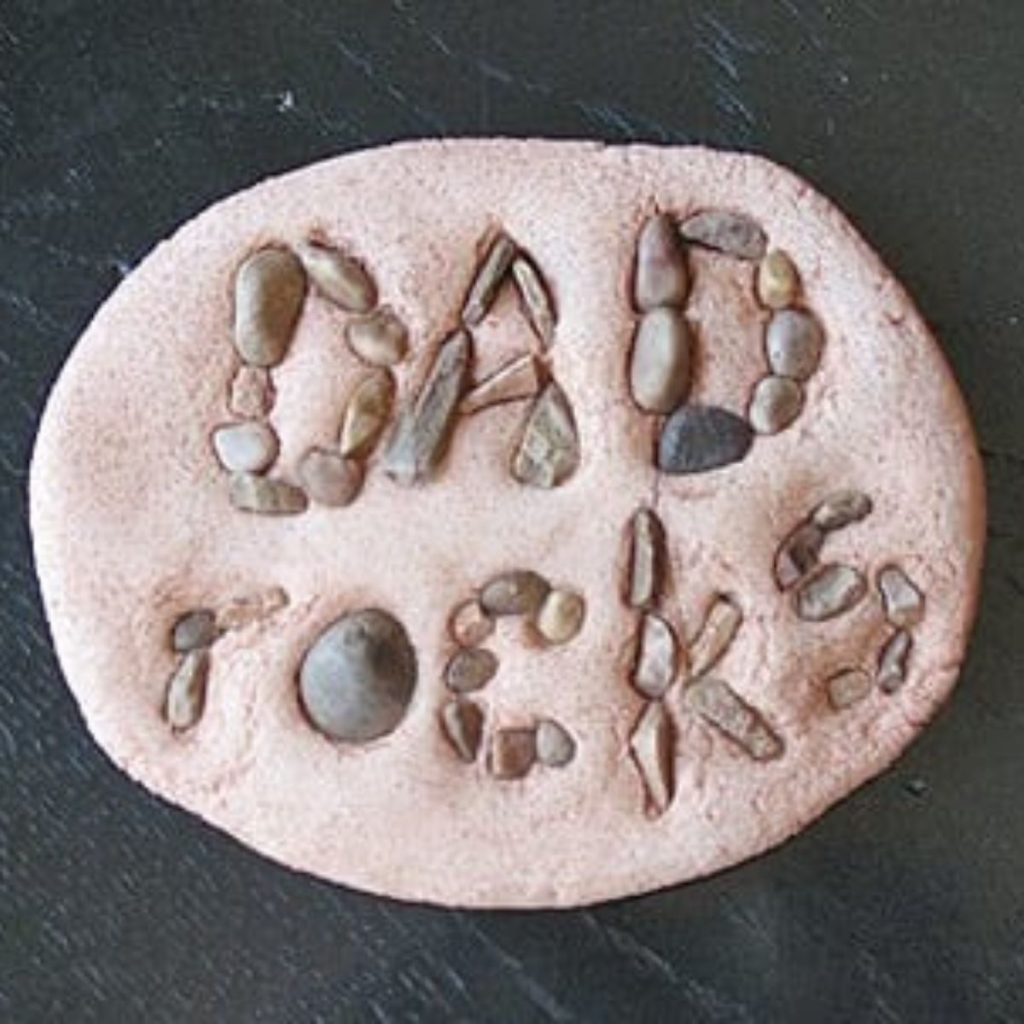 Dad Rocks Salt Dough
