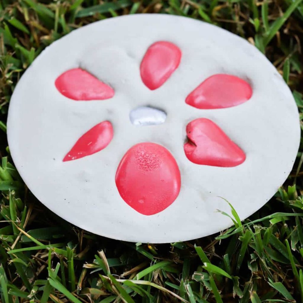 Pink Flower Stepping Stones