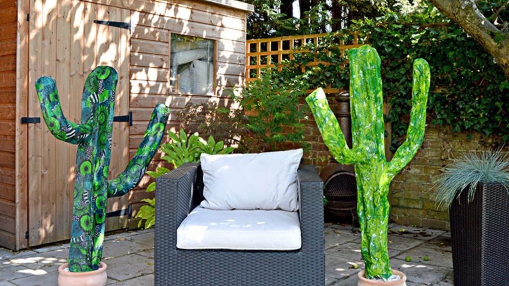 DIY Giant Paper Mache Cactus