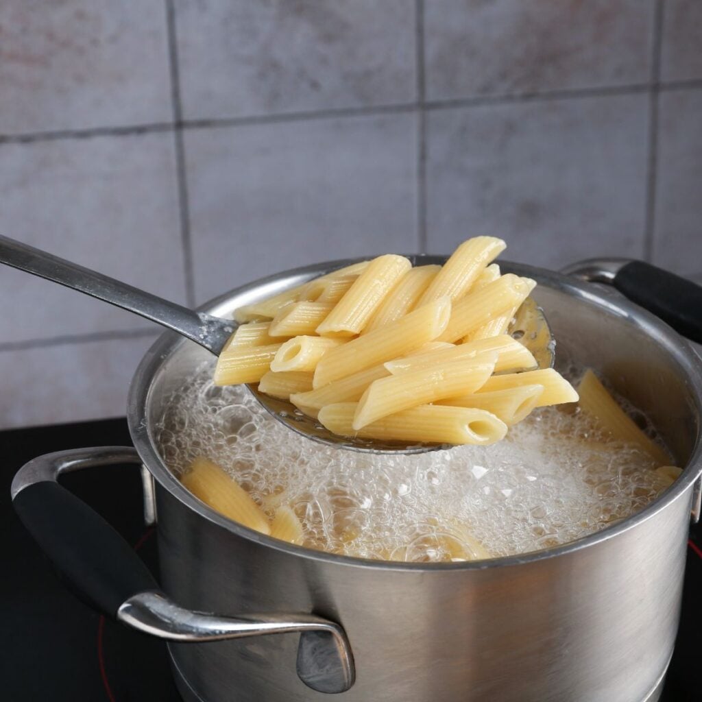 cooking pasta water