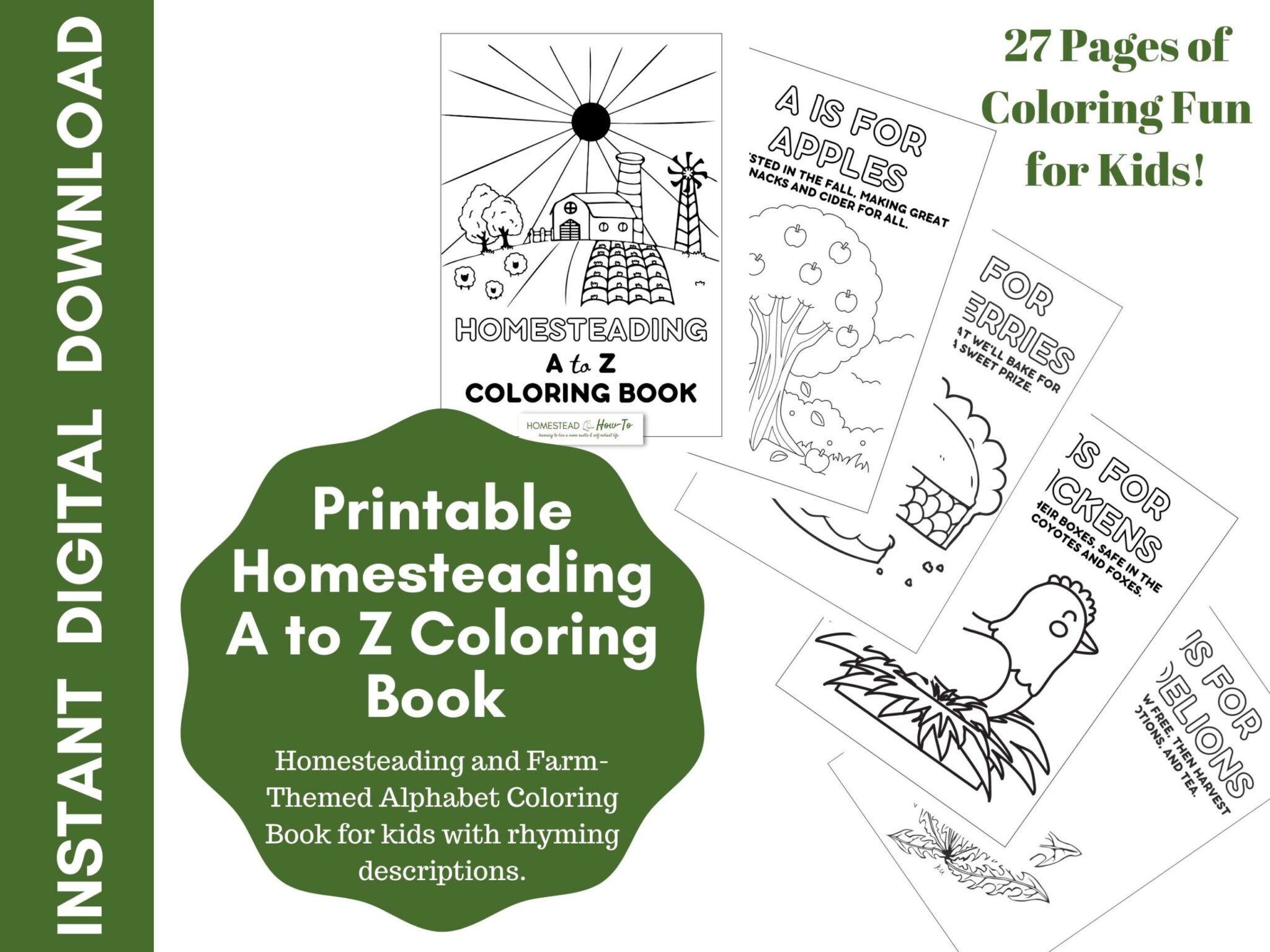 homestead coloring book - featured