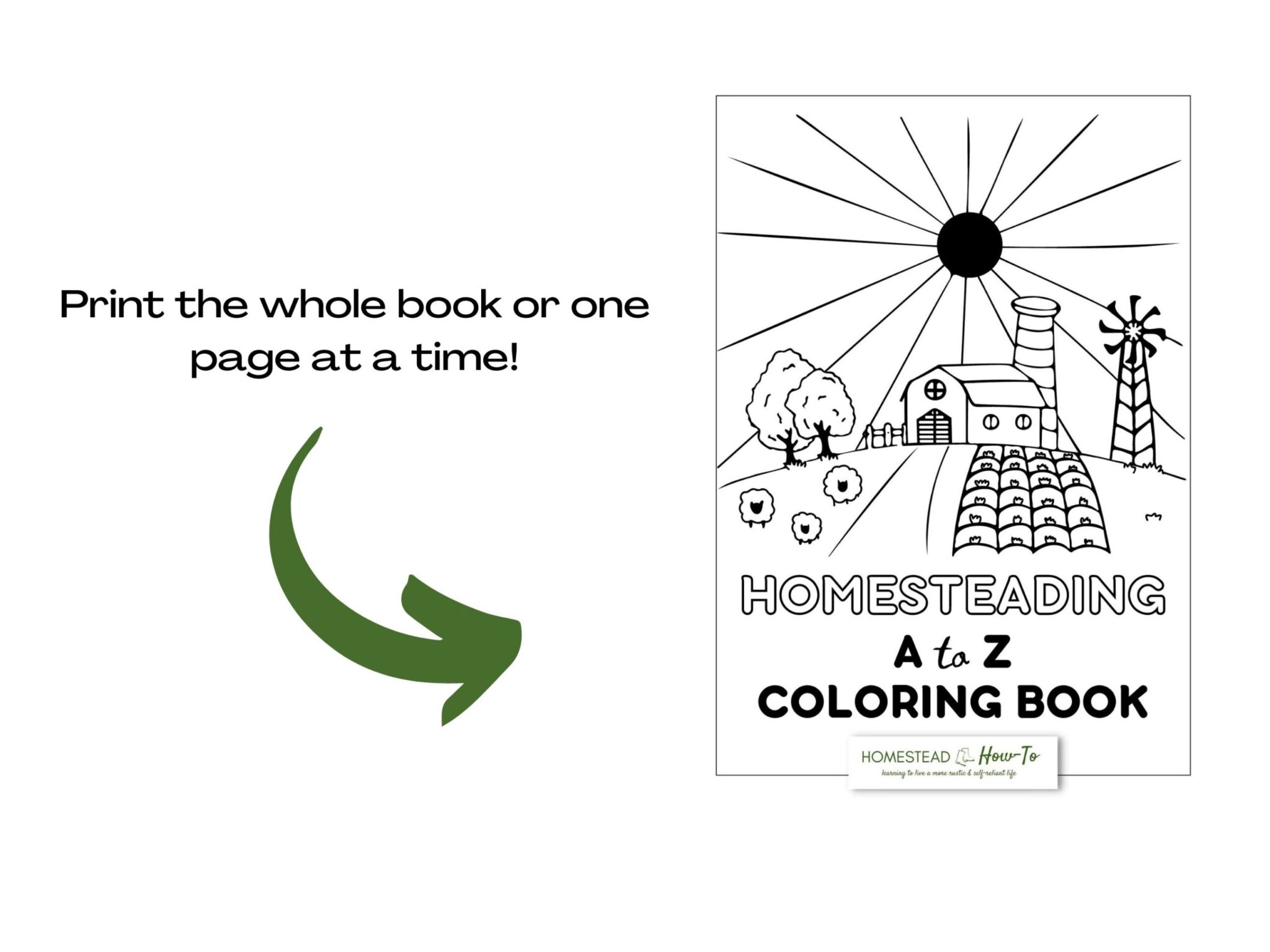 homesteading coloring book from a to z - gallery 1