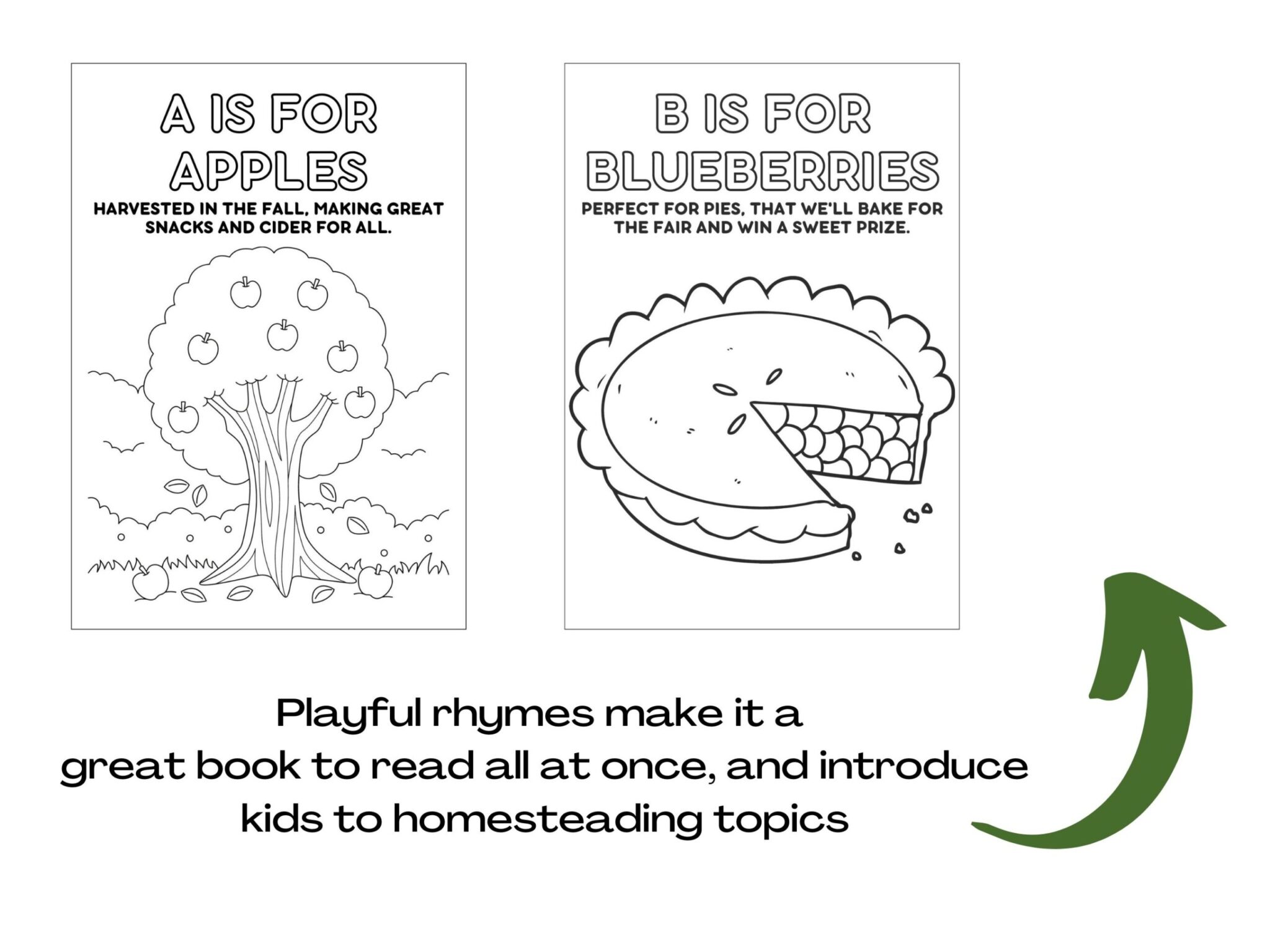 homesteading coloring book from a to z - gallery 2
