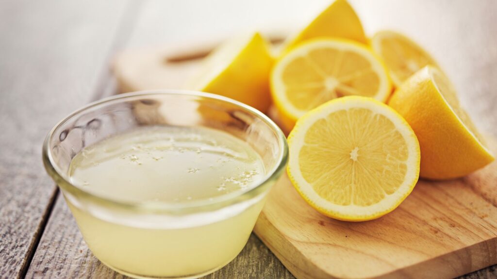 Freshly squeezed lemon.