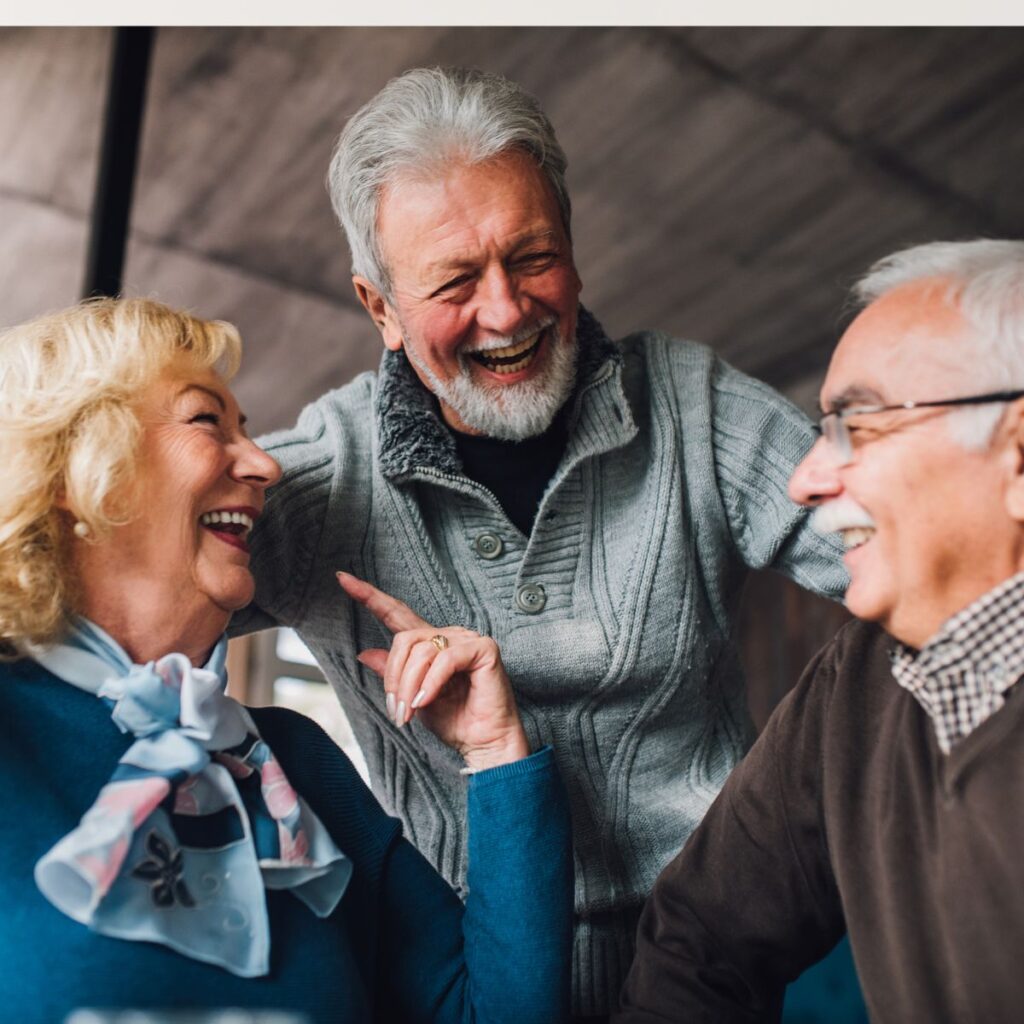 older people laughing