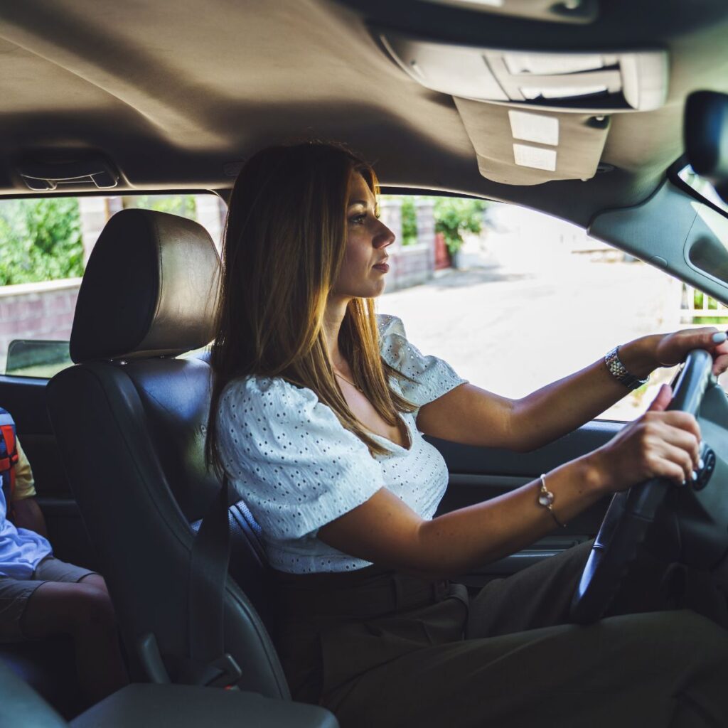 woman driving