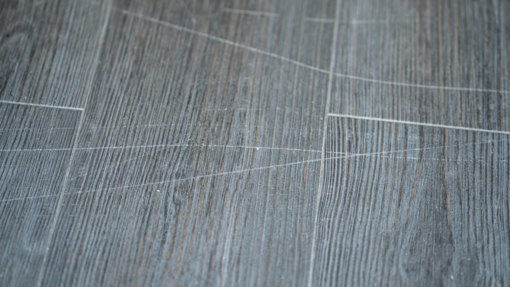 House Old Wooden Laminate Floor Surface Scratch