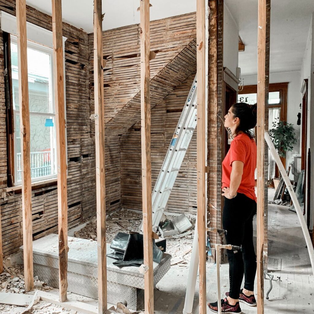 homeowner doing a demo