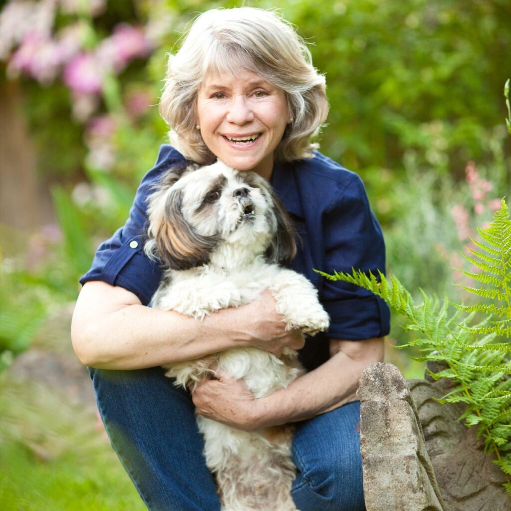 boomer with dog woman