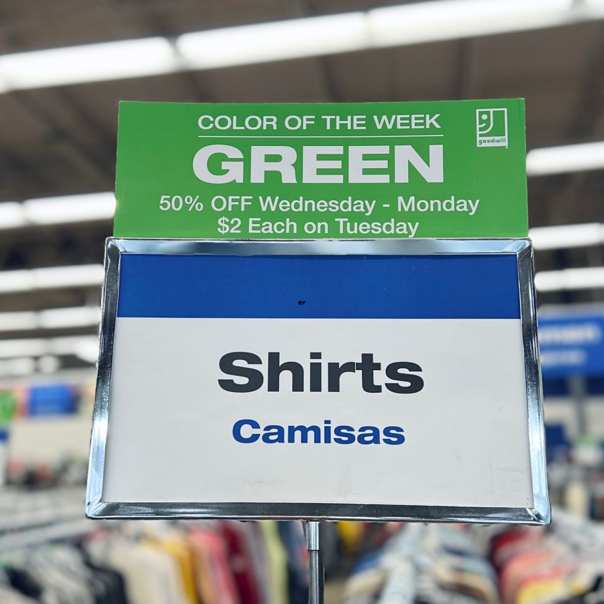 Before You Shop at Goodwill, Check the Color of the Week—It Could Save You 50%