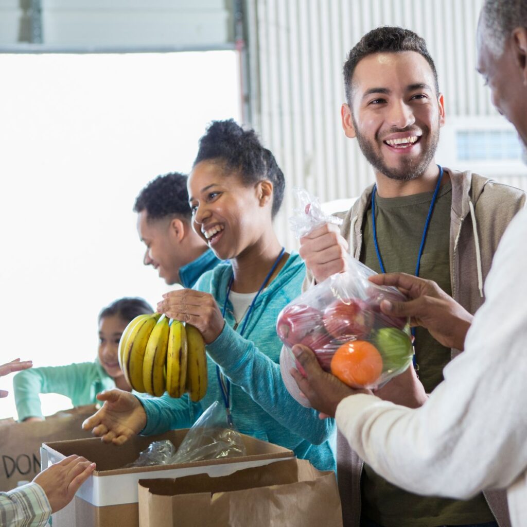 guy at foodbank