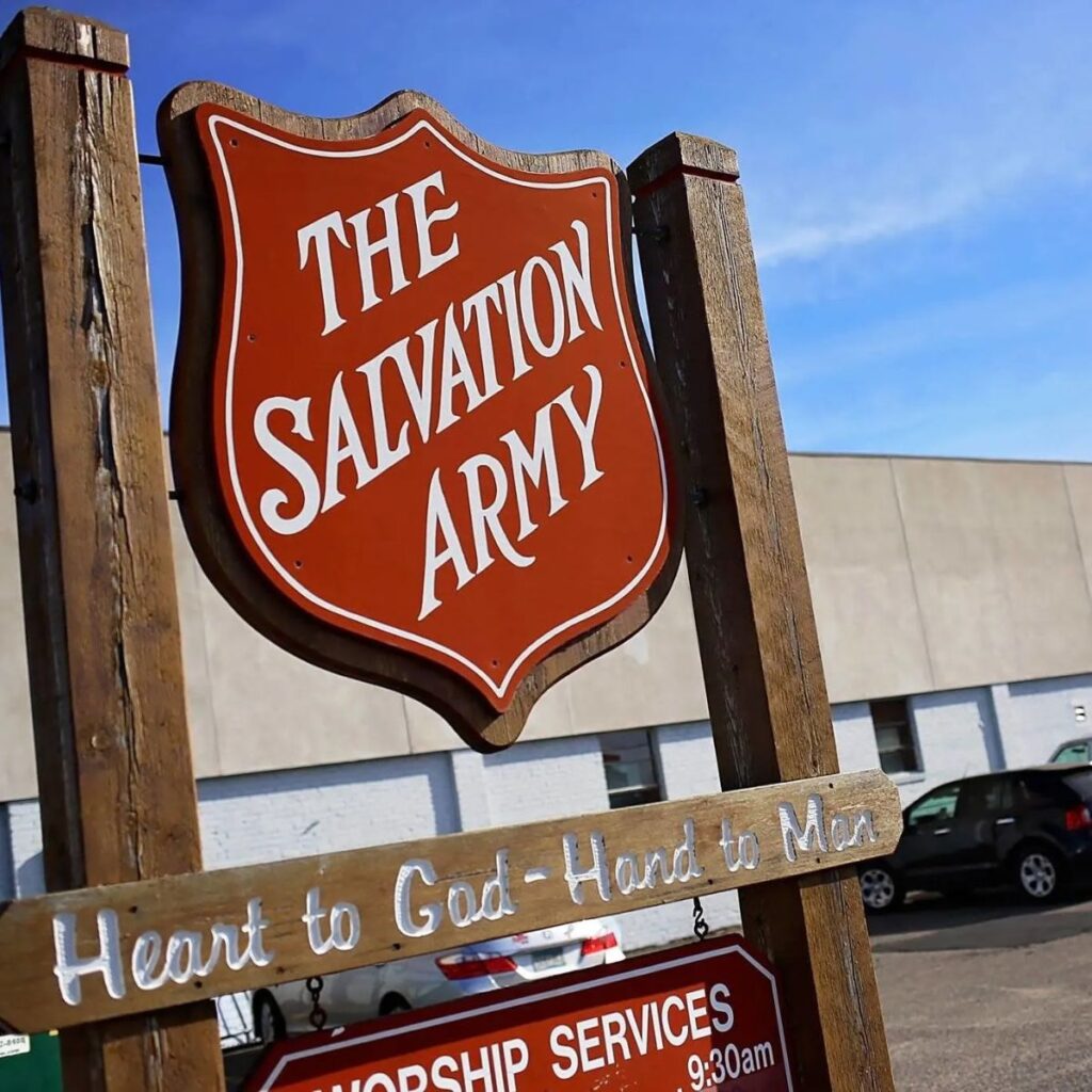 salvation army sign