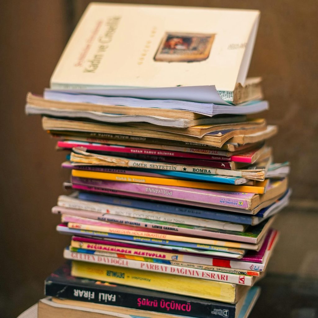 stack of books
