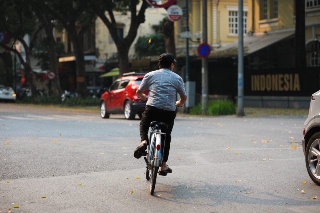 Biking Without a Helmet
