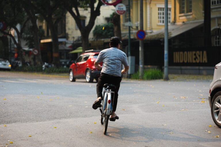 Biking Without a Helmet