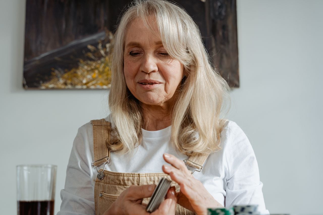 older woman retiree