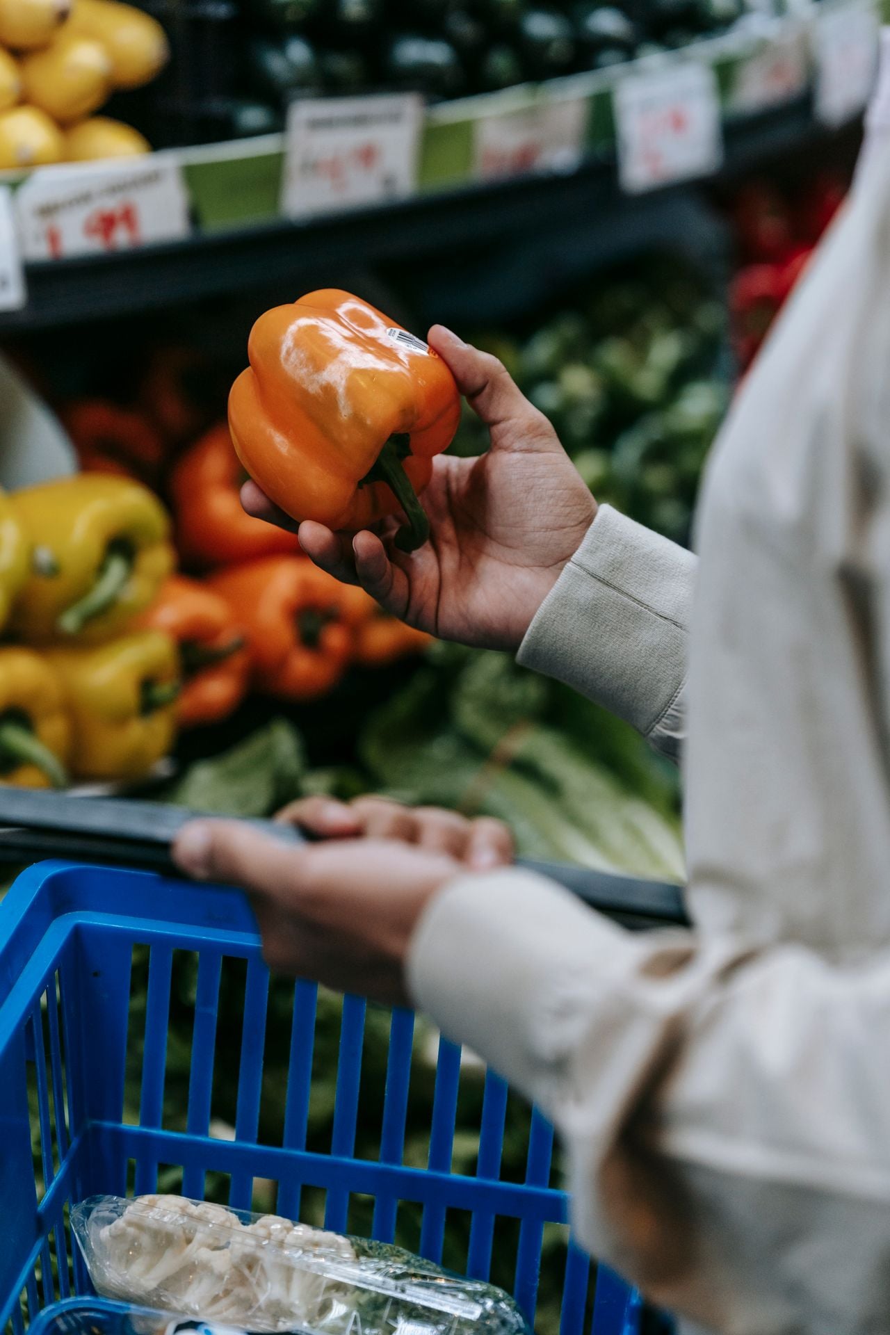 woman grocery shopping