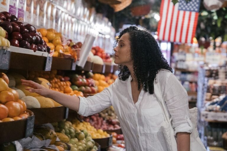 woman in the grocery store