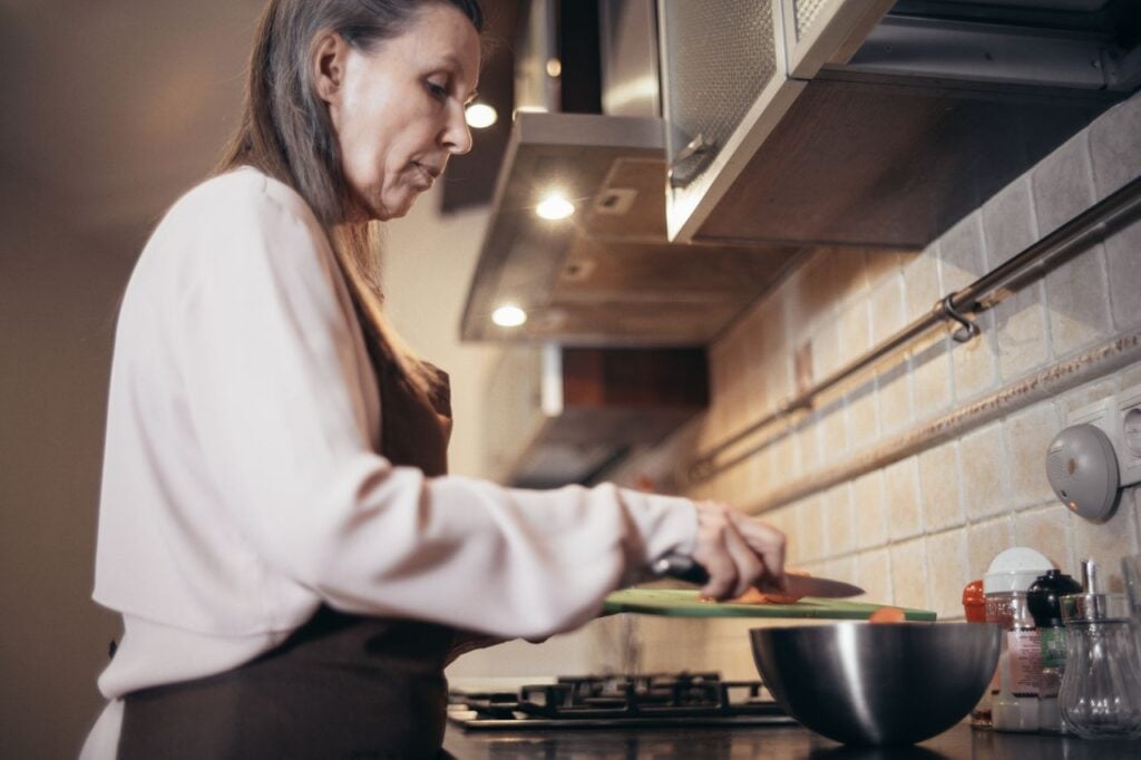 woman cooking