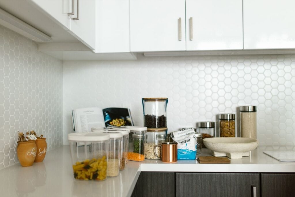 things on countertop