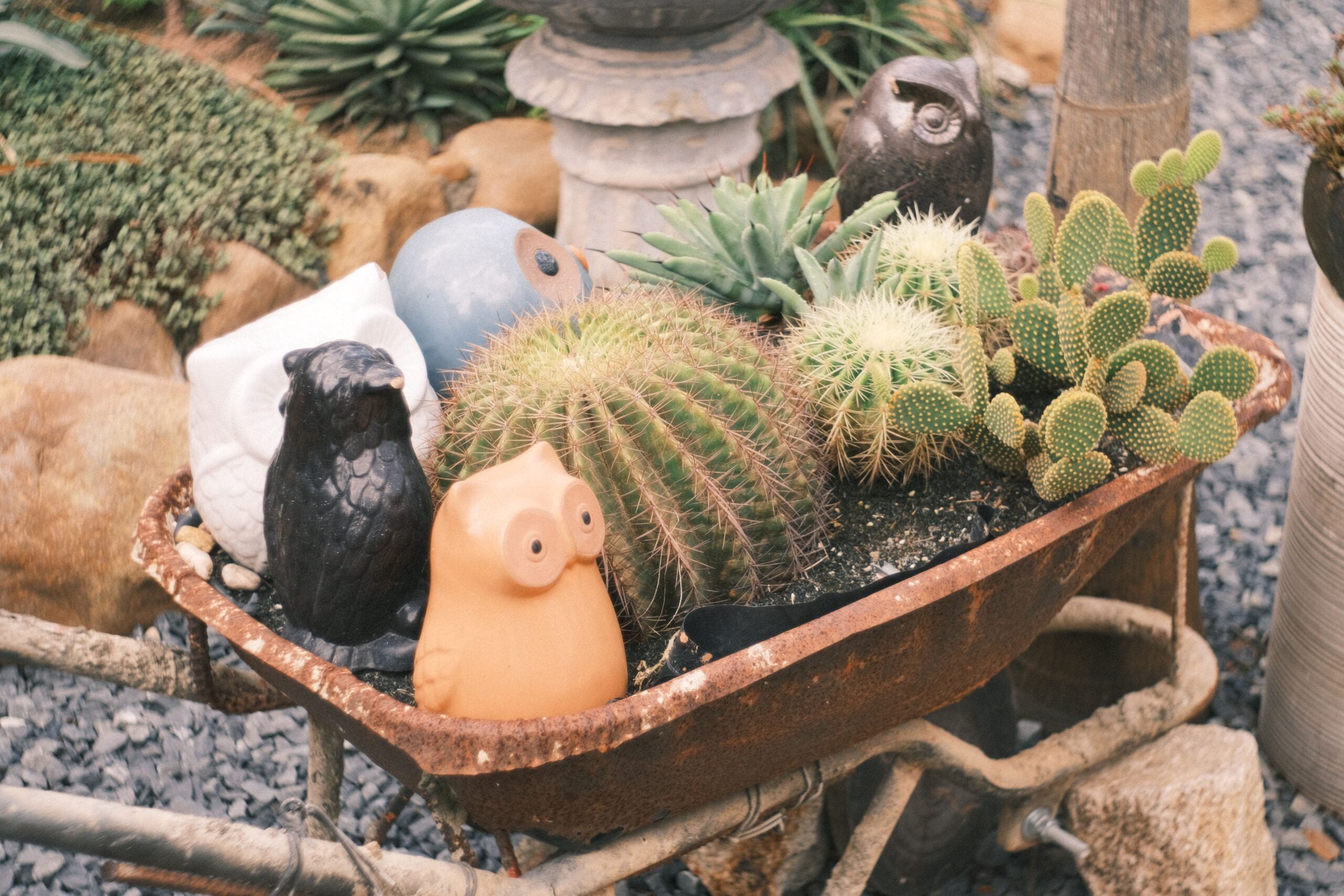 Tipped Wheelbarrow Planter