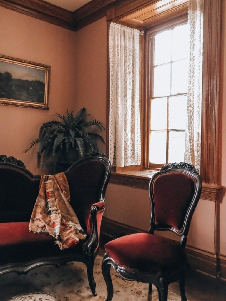 velvet painting in formal dining room