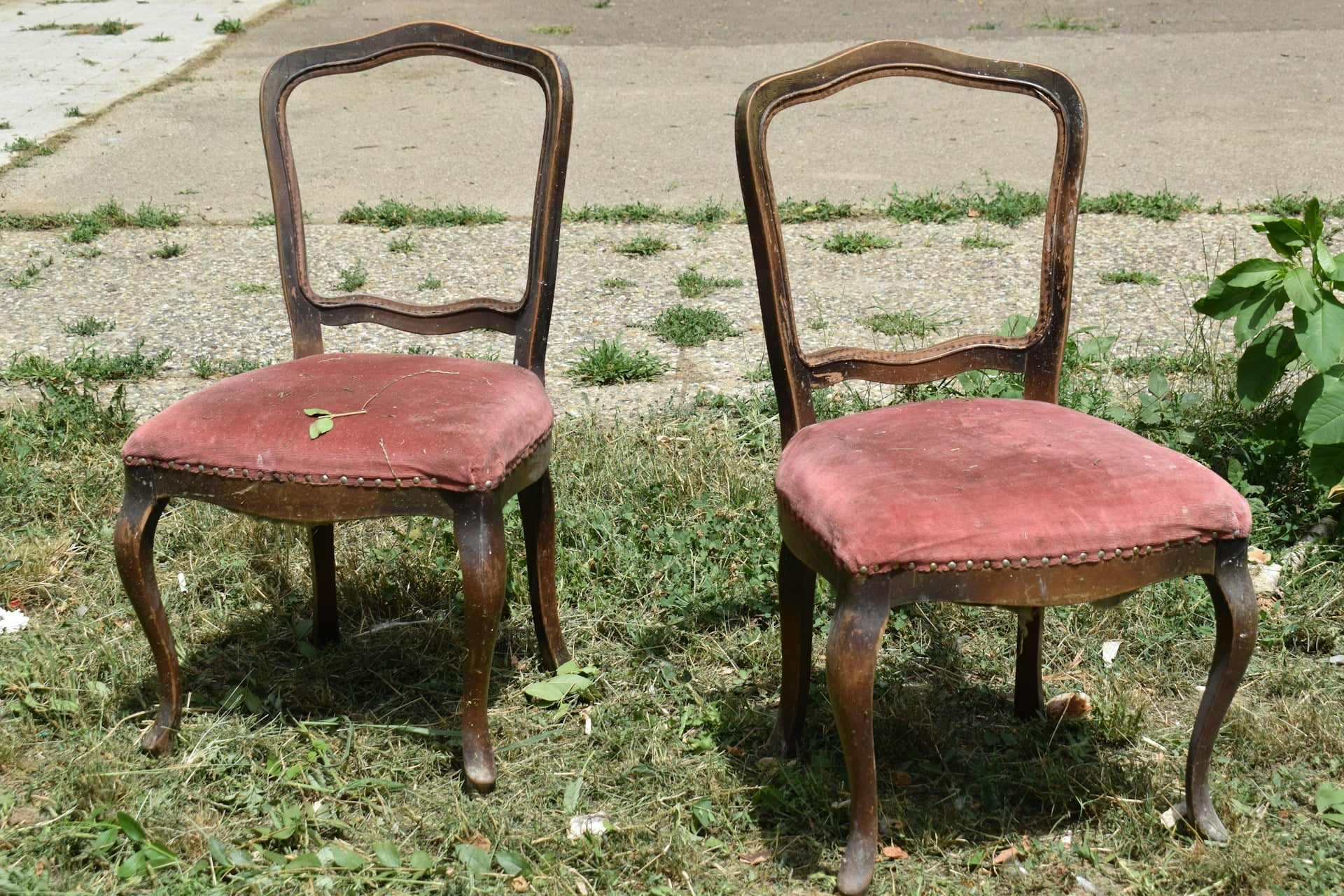 two upholstered chairs