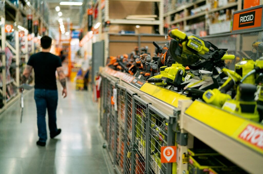 man in home depot
