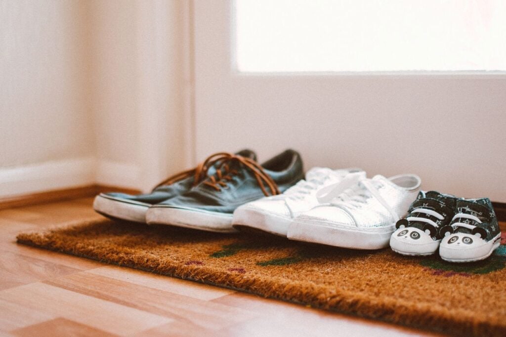 shoes at the door