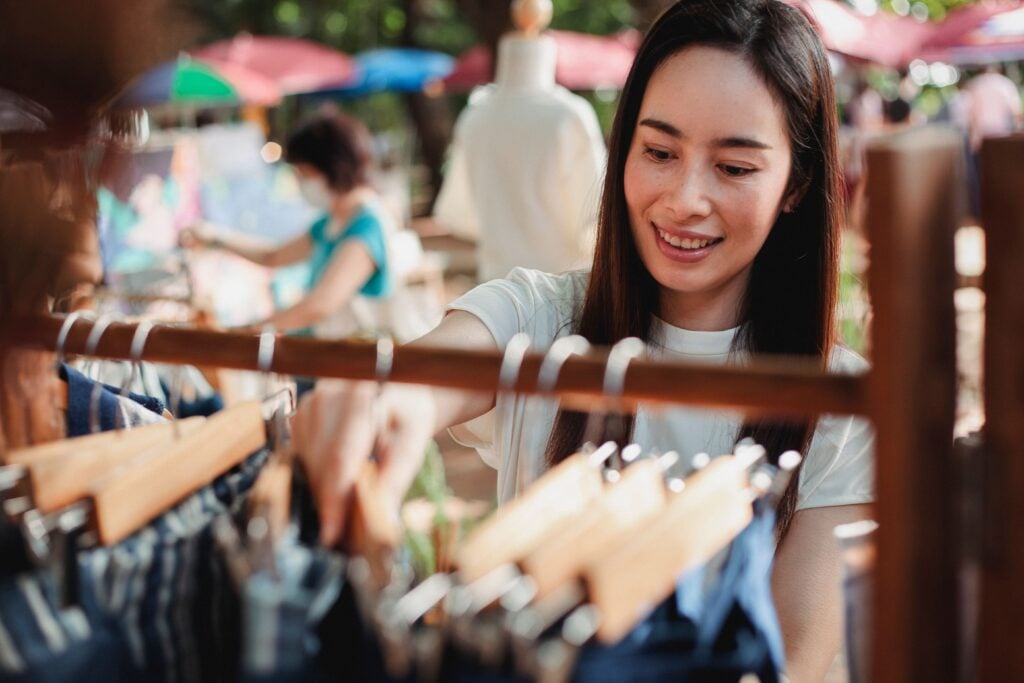 women in garage sales