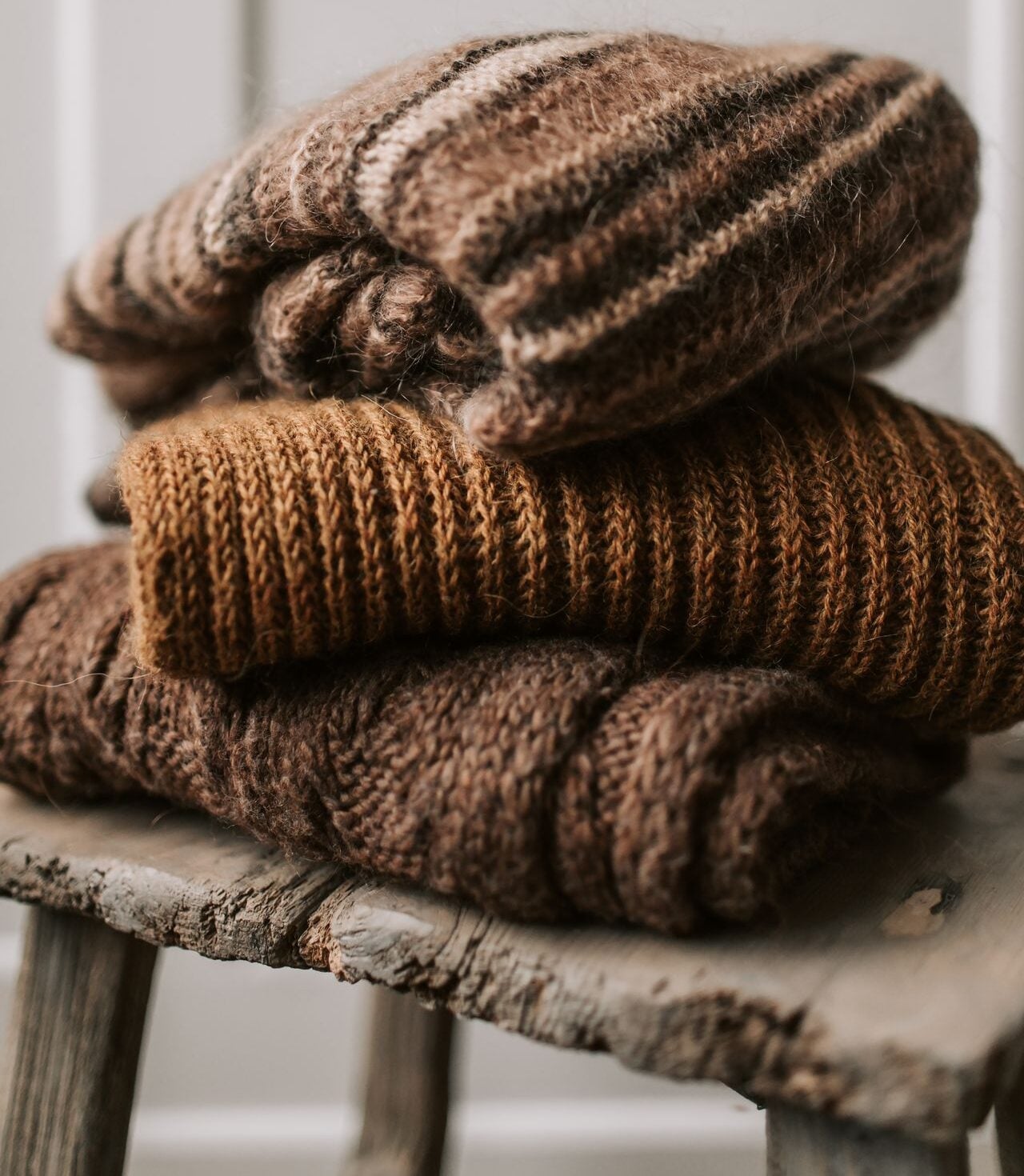 folded sweaters